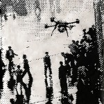 Rainy Days. Acrylic on Hanji. 37 x 25 inches.