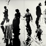 After the Rain. Acrylic on paper. Diptych. 50 x 50 inches.