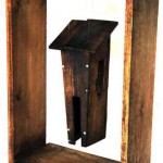 House. Wood. 60 x 40 x 17 cms.