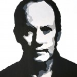 Richard. Acrylic on paper. 15" x 15"