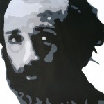Mike. Acrylic on paper. 15" x 15"